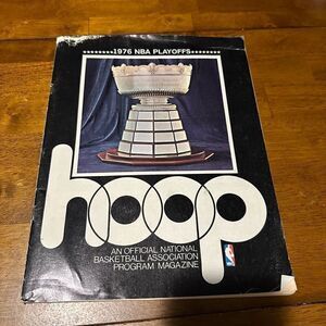 1976 Hoop NBA Official Playoffs Game Program Cavaliers Bullets Basketball